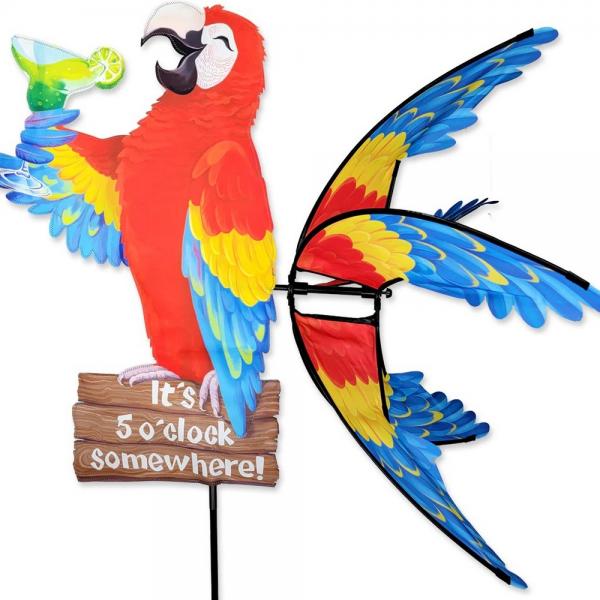 37” Island Parrot Lawn Spinner